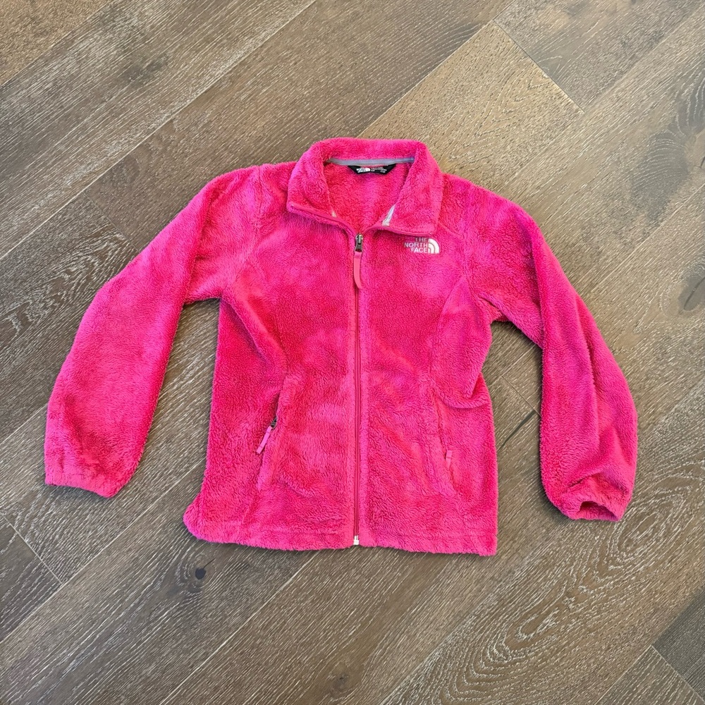 The North Face Kids Pink Fleece Jacket Girls Size Small 7/8 GUC